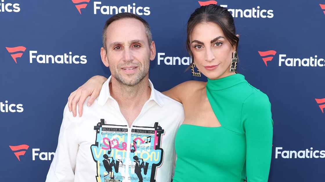 Businessman Michael Rubin with girlfriend Camille during the 2023 Fanatics Super Bowl Party at Biltmore Hotel in February 2023. Businessman Michael Rubin with girlfriend Camille during the 2023 Fanatics Super Bowl Party at Biltmore Hotel in February 2023.