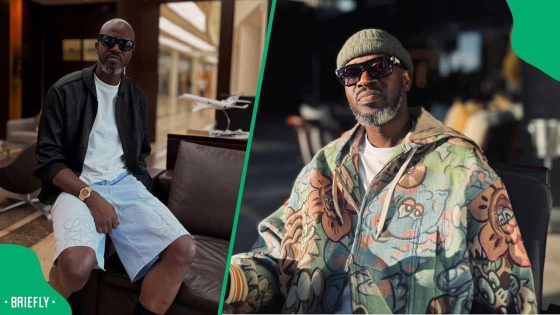 A younger Black Coffee is seen in viral picture with pantsula dancers