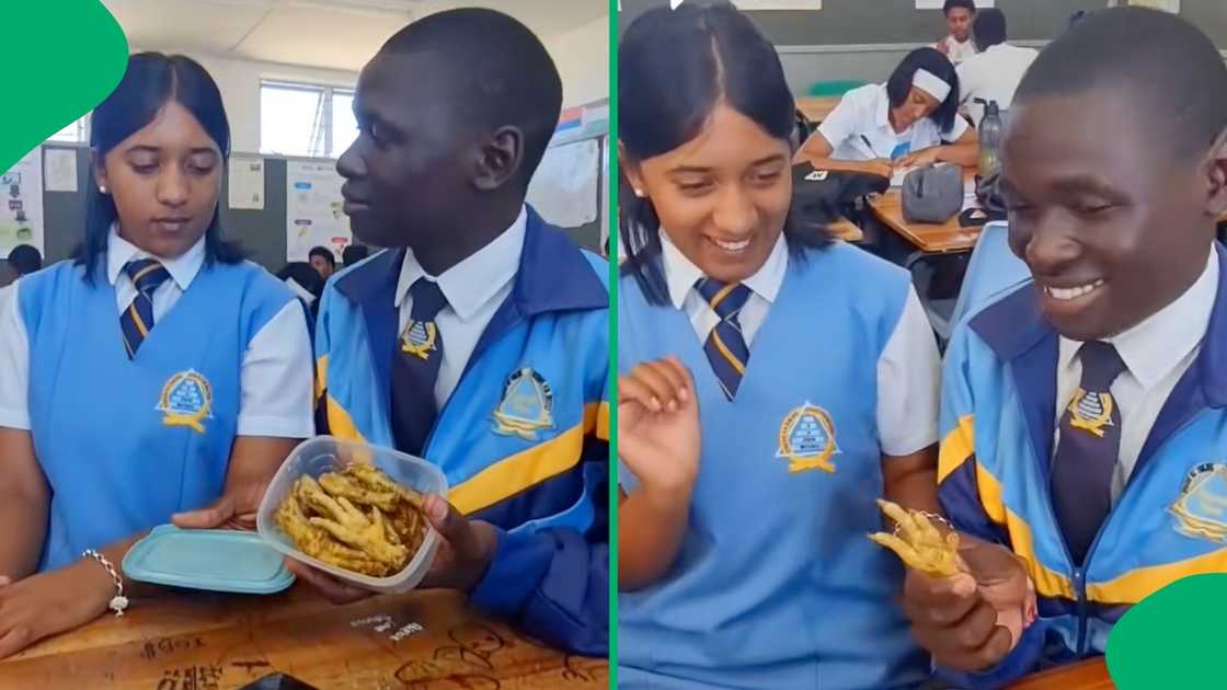 TikTok photos of high school learner during lunch