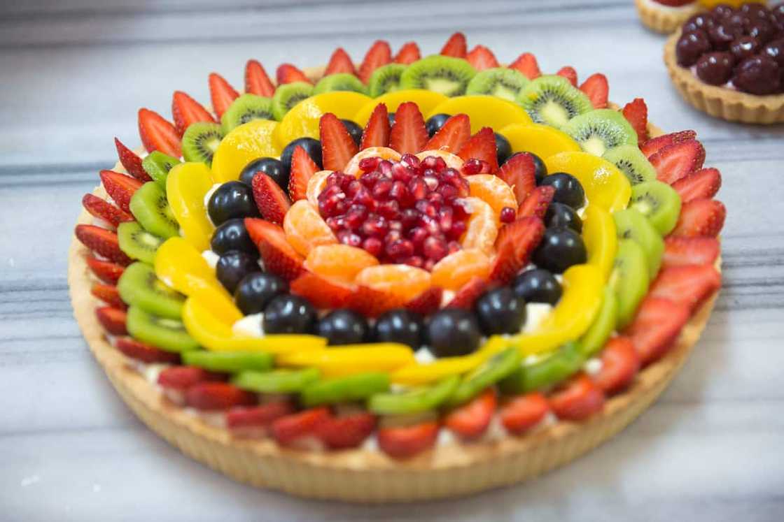 Geometric fruit platter ideas