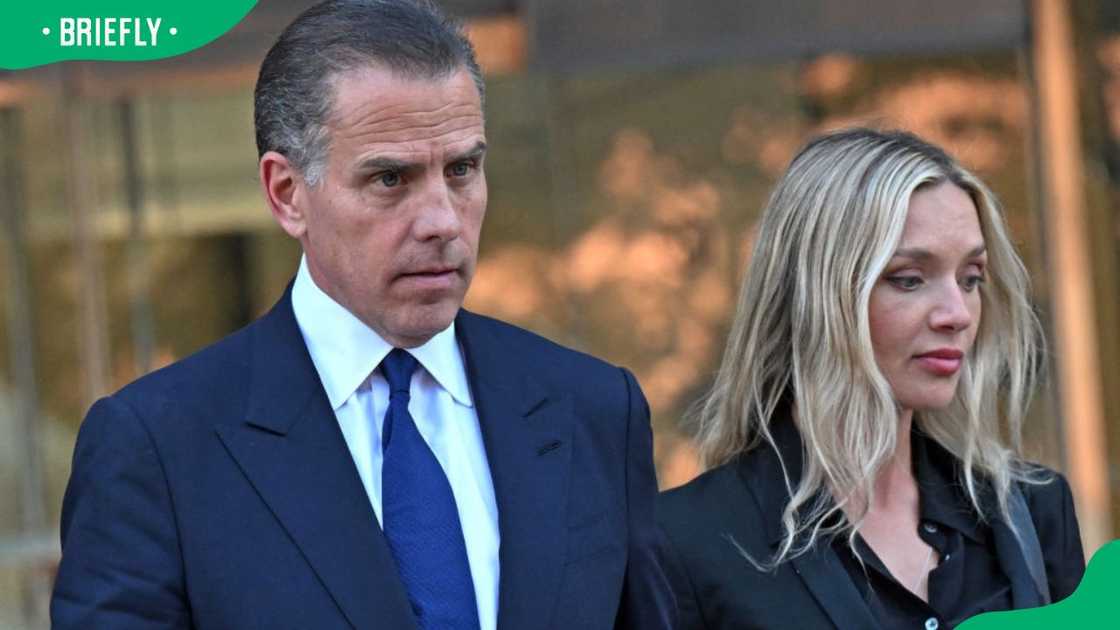 Melissa Cohen and Hunter Biden after a 2024 court session in Los Angeles, California