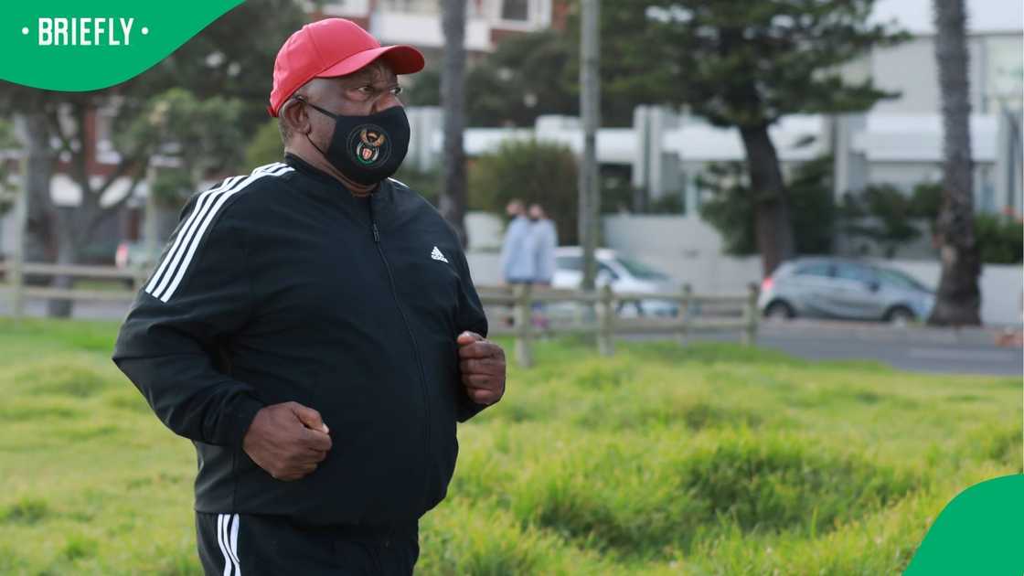 Cyril Ramaphosa said he is often stopped while jogging Cyril Ramaphosa said he is often stopped while jogging
