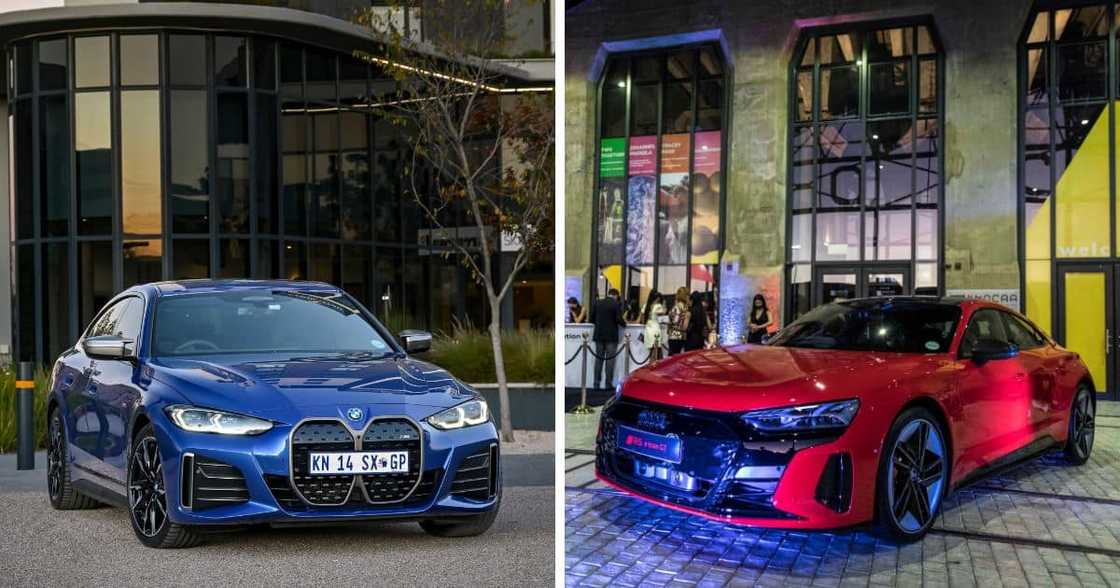 bmw and audi stationary bmw and audi stationary
