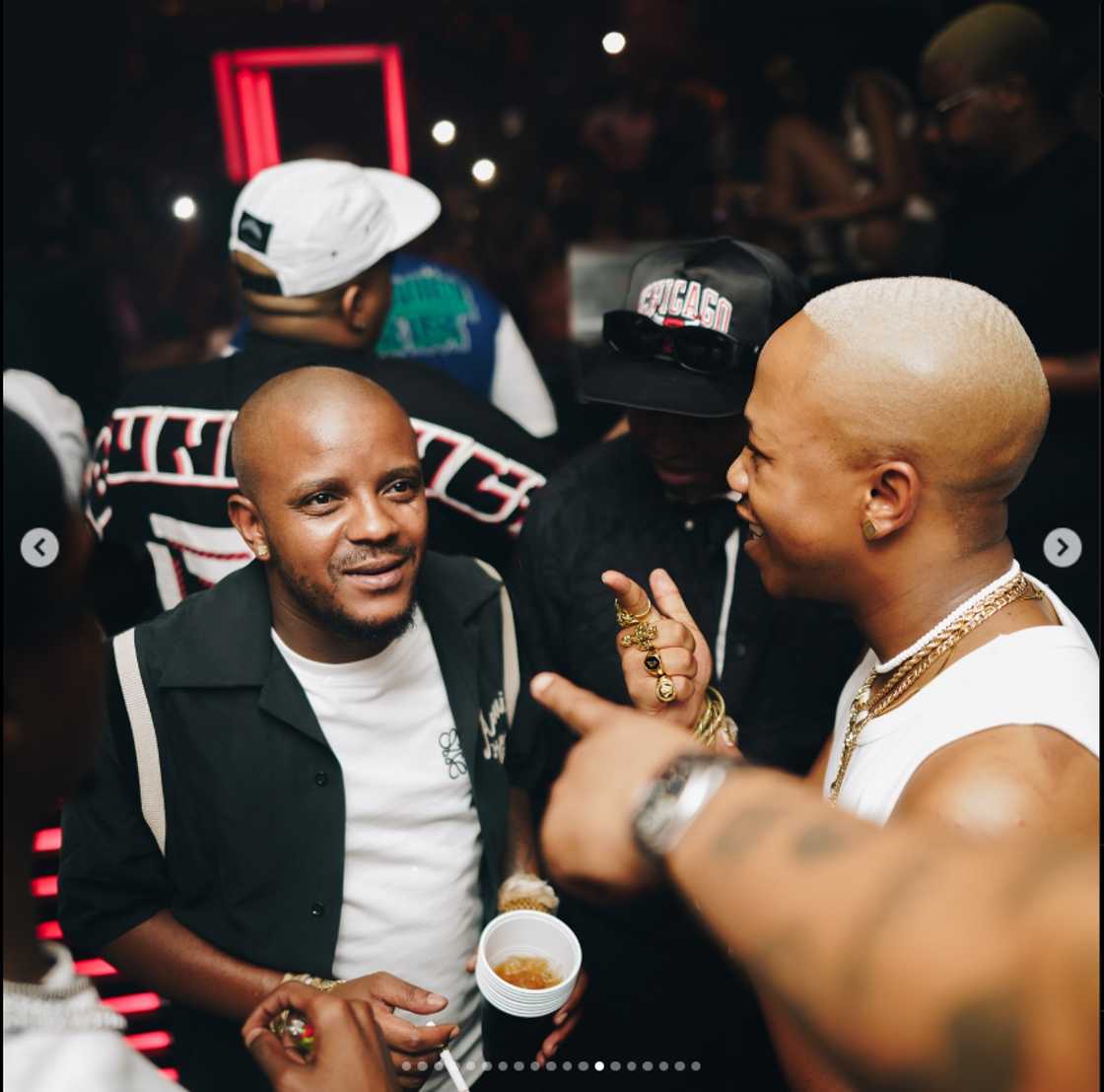 Young Stunna poses with Kabza De Small. Young Stunna poses with Kabza De Small.