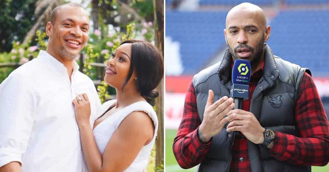 Minnie Dlamini revealed she had a crush on Thierry Henry when she was married to Quinton Jones. Minnie Dlamini revealed she had a crush on Thierry Henry when she was married to Quinton Jones.