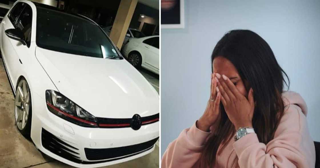 Durban, Woman, losing GTI, KZN Floods, Mzansi Durban, Woman, losing GTI, KZN Floods, Mzansi