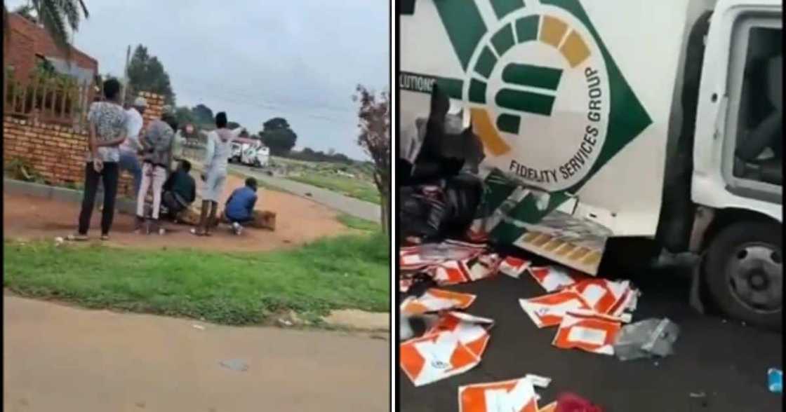 A cameraman captures a local heist. A cameraman captures a local heist.