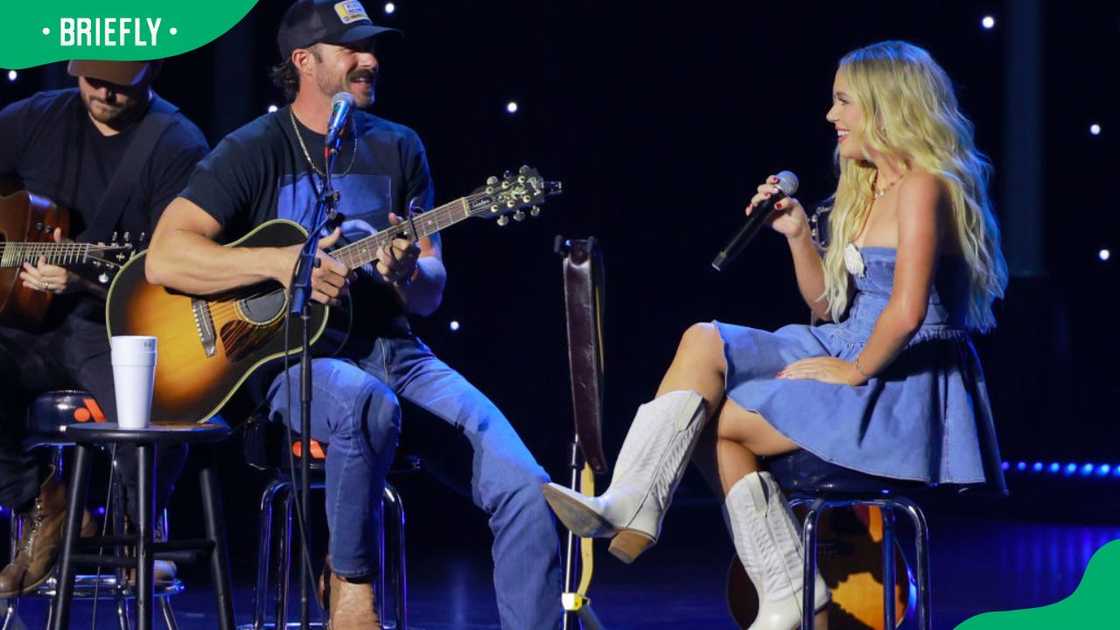 Riley Green and Megan Moroney at the Seminole Hard Rock Hotel & Casino Hollywood in 2024 Riley Green and Megan Moroney at the Seminole Hard Rock Hotel & Casino Hollywood in 2024