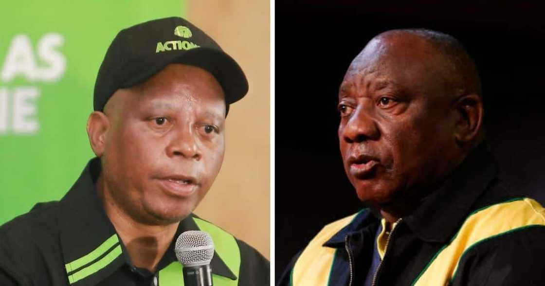 President Cyril Ramaphosa and ActionSA leader Herman Mashaba President Cyril Ramaphosa and ActionSA leader Herman Mashaba