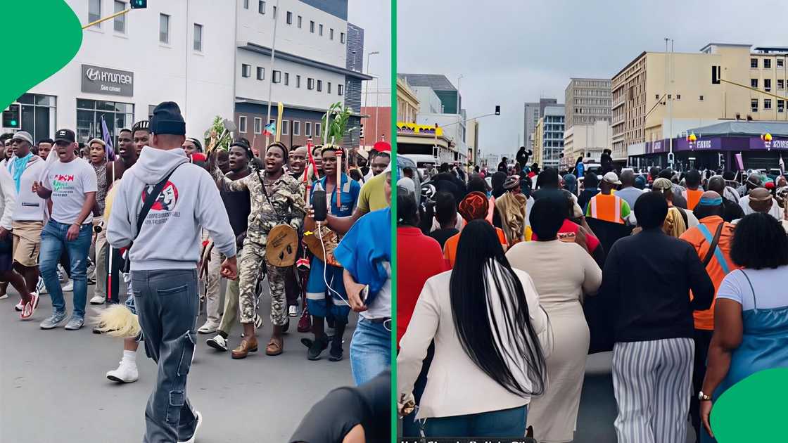 The tribe's arrival was met with cheers as they marched through the streets in a powerful display of cultural unity