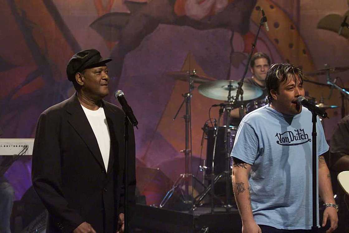 Musical guests Dobie Gray and Uncle Kracker performing during The Tonight Show Musical guests Dobie Gray and Uncle Kracker performing during The Tonight Show
