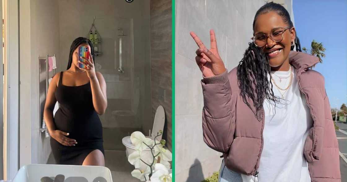 A South African woman, @renesmay8, shared a TikTok video about her pregnancy journey A South African woman, @renesmay8, shared a TikTok video about her pregnancy journey