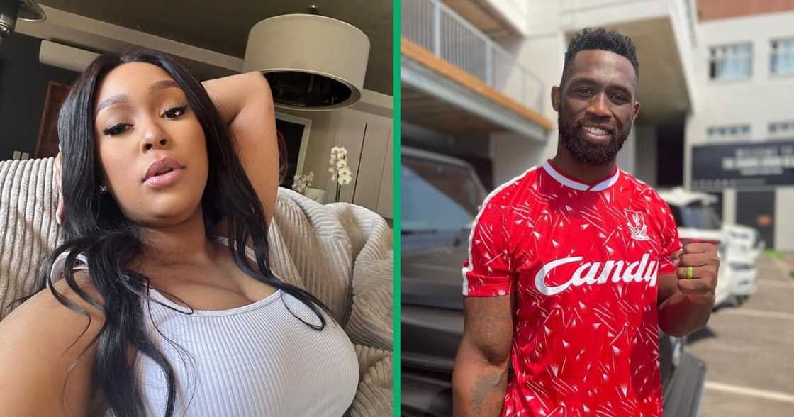 Minnie Dlamini thanked Siya Kolisi Minnie Dlamini thanked Siya Kolisi