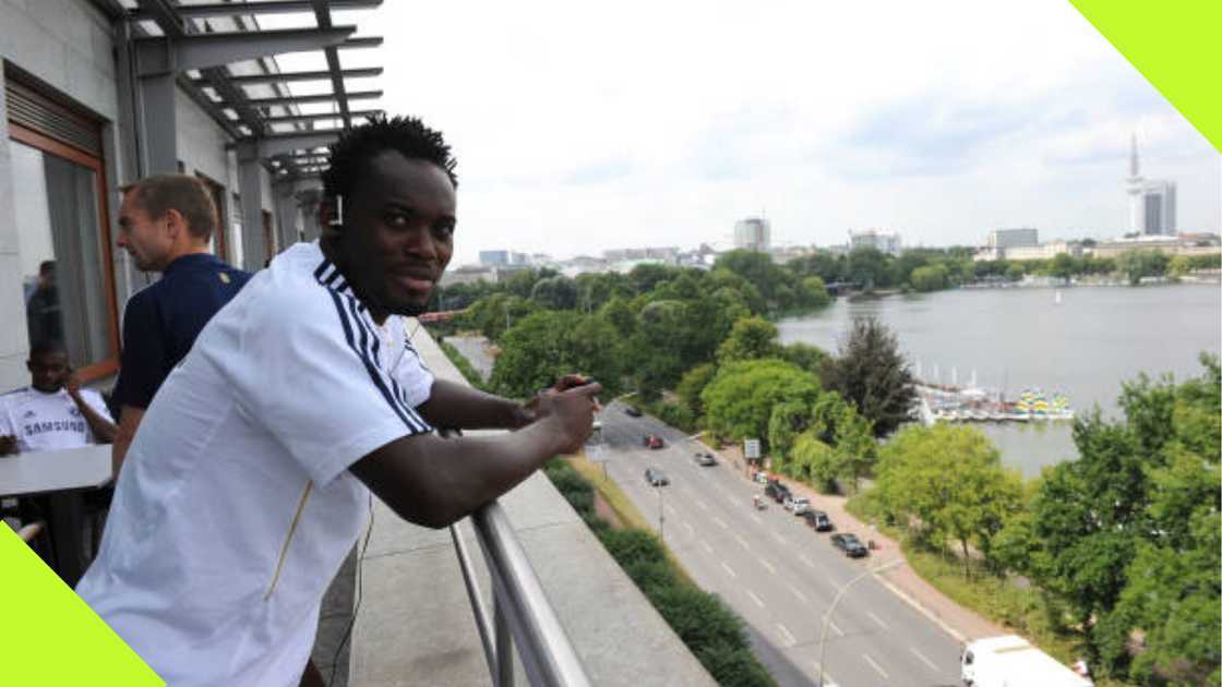 Michael Essien at Chelsea. Michael Essien at Chelsea.