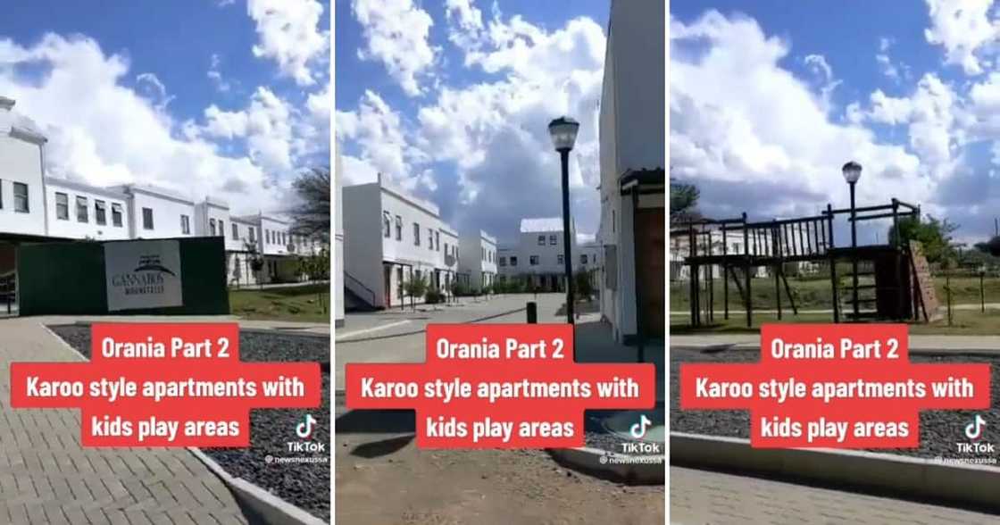 Video of apartments in the white only town Video of apartments in the white only town