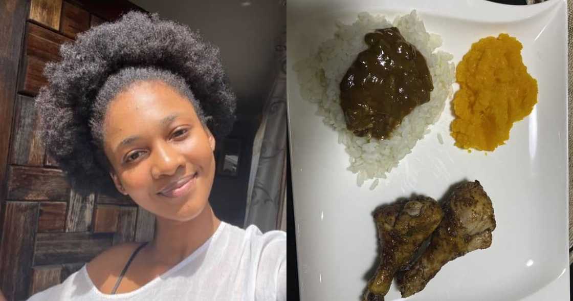 Lady Gets Roasted After Sharing Snap of Her "Socially Distanced" Meal Lady Gets Roasted After Sharing Snap of Her "Socially Distanced" Meal