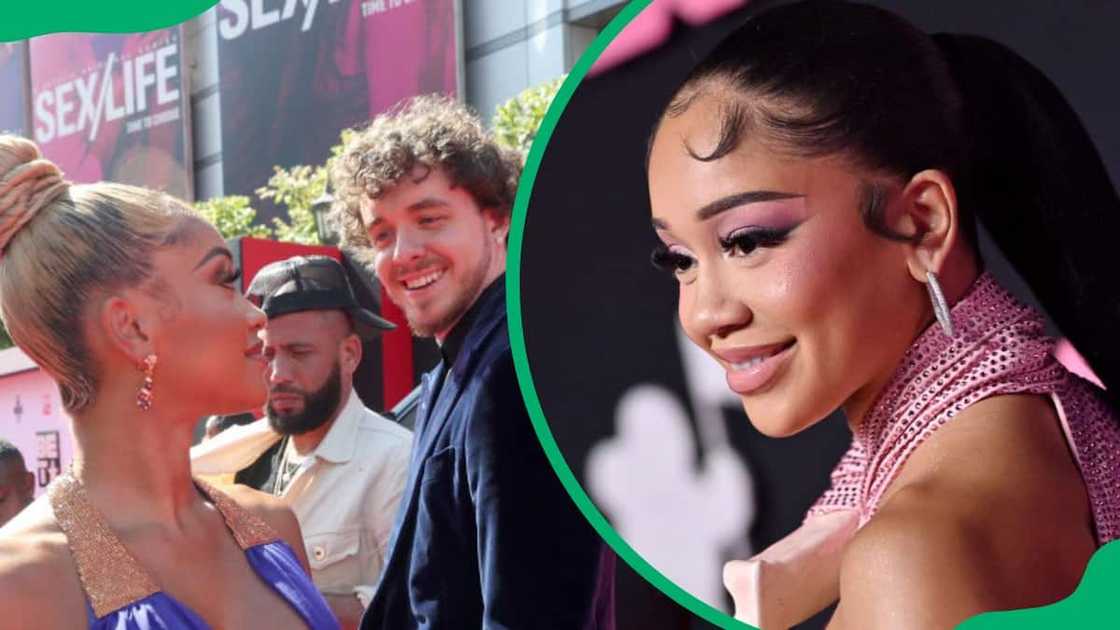 Saweetie and Jack Harlow attending the 2021 BET Awards 2021 (L). Quiava during the MTV Video Music Awards in 2023 (R) Saweetie and Jack Harlow attending the 2021 BET Awards 2021 (L). Quiava during the MTV Video Music Awards in 2023 (R)