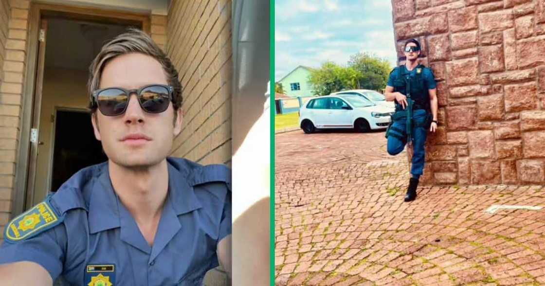 A police officer unveiled his ride, which caused quite a stir online. A police officer unveiled his ride, which caused quite a stir online.