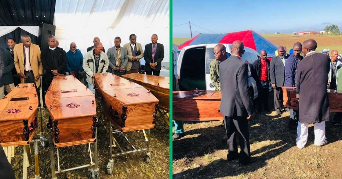 Eastern Cape mother and her three children were buried Eastern Cape mother and her three children were buried