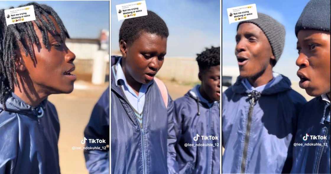 School kids singing Asibe Happy School kids singing Asibe Happy