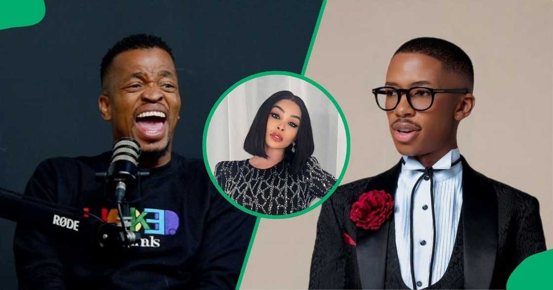 Mpho Popps fired shots at Lasizwe's sister, Khanyi Mbau Mpho Popps fired shots at Lasizwe's sister, Khanyi Mbau