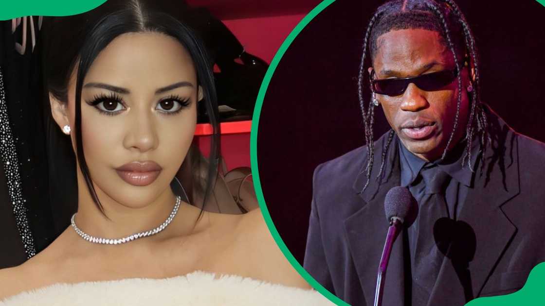 Instagram star Rojean Kar (L). Travis Scott at the 2024 BET Hip Hop Awards (R) Instagram star Rojean Kar (L). Travis Scott at the 2024 BET Hip Hop Awards (R)