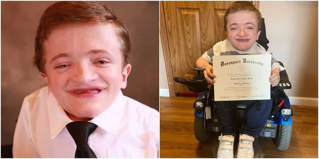 Joy as physically-challenged man graduates university against all odds, gets new job Joy as physically-challenged man graduates university against all odds, gets new job