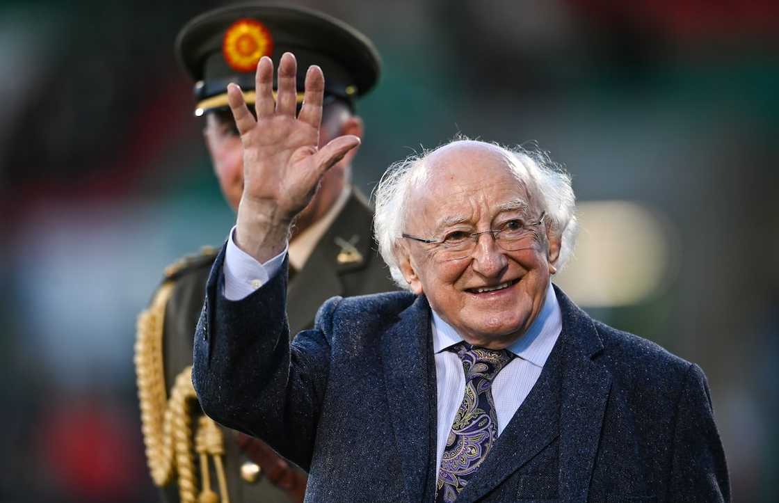 President of Ireland Michael D Higgins