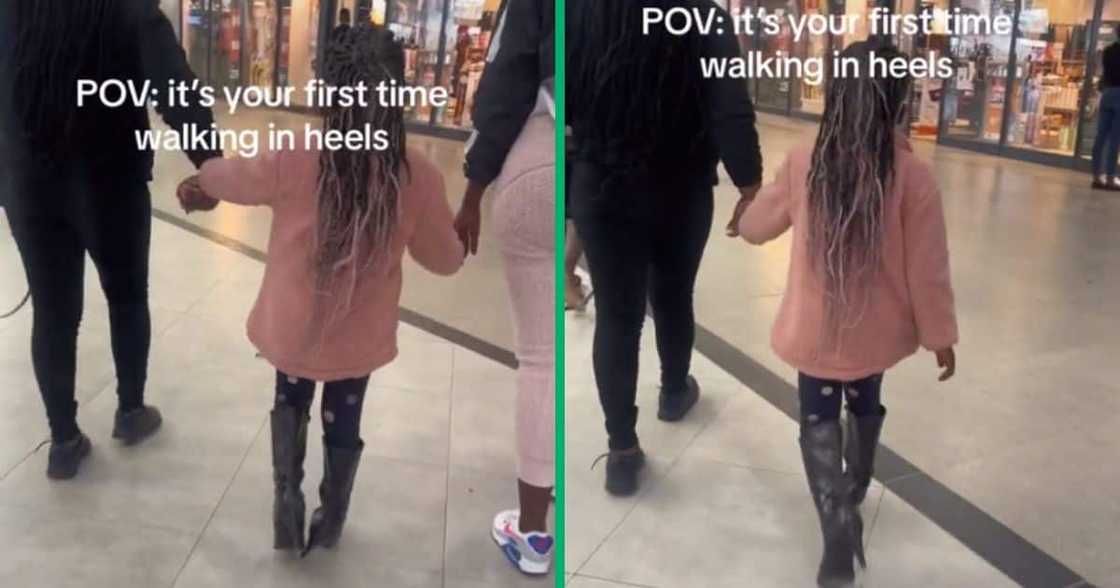 Girl in high heel boots Girl in high heel boots