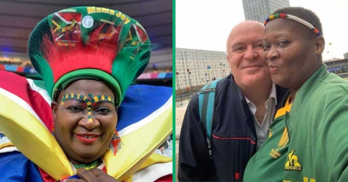 Mama Joy showed off a photo sharing a kiss with Papa Joy Mama Joy showed off a photo sharing a kiss with Papa Joy