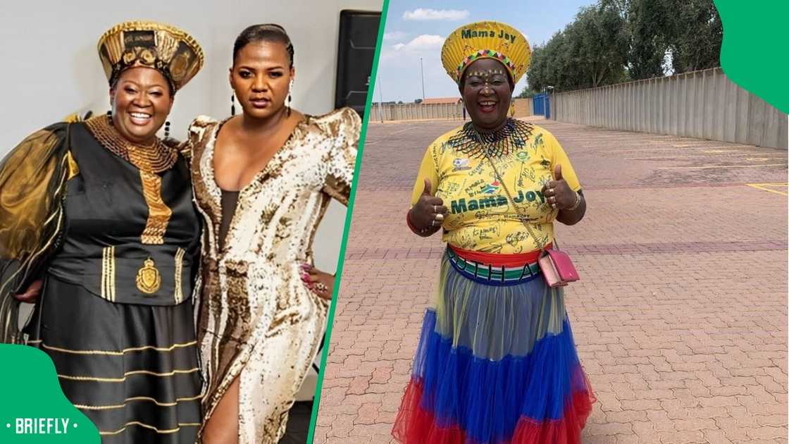 Mama Joy was roasted on social media recently for calling Shauwn Mkhize her mother. Mama Joy was roasted on social media recently for calling Shauwn Mkhize her mother.