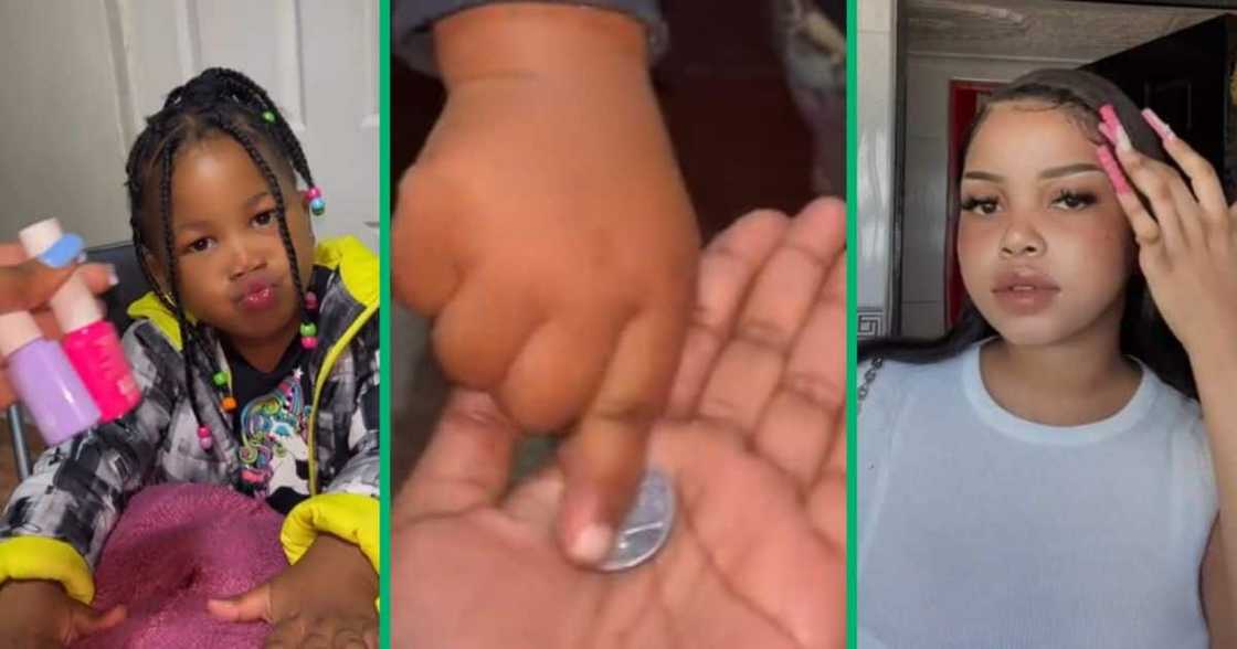 TikTok of user spoiling three year old sister with manicure TikTok of user spoiling three year old sister with manicure