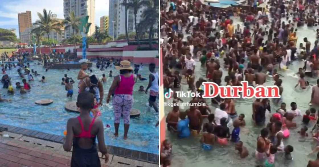 Durban beaches swarmed by people Durban beaches swarmed by people