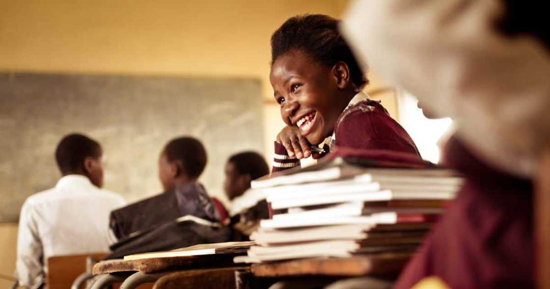 A classroom prankster rocked up to school with a funny hairdo A classroom prankster rocked up to school with a funny hairdo