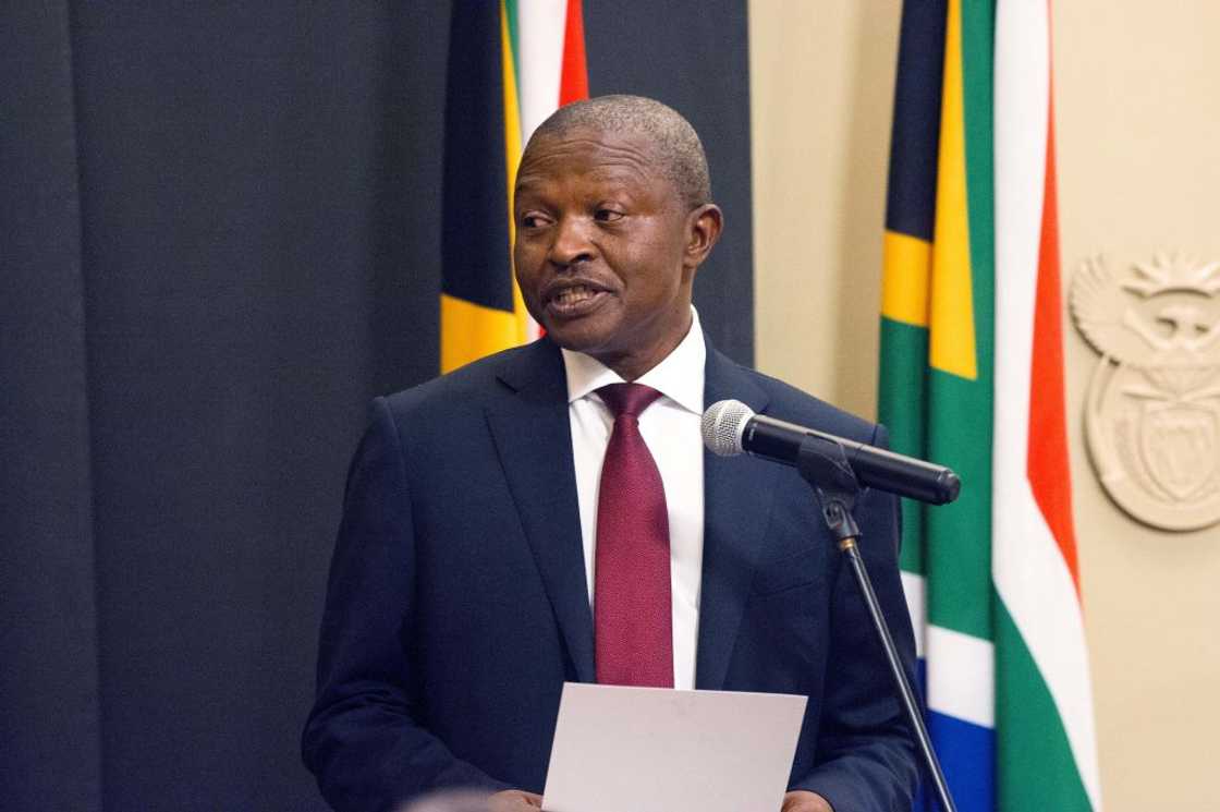 David Mabuza being sworn in as the new South African Deputy President