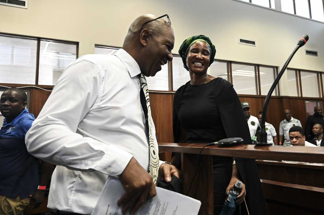Advocate Dali Mpofu and Duduzile Zuma-Sambudla Advocate Dali Mpofu and Duduzile Zuma-Sambudla