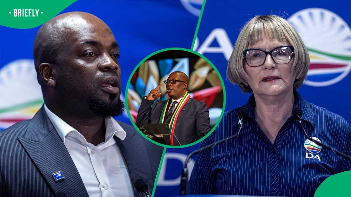 The Democratic Alliance launched a billboard taking aim at Gauteng Premier Panyaza Lesufi