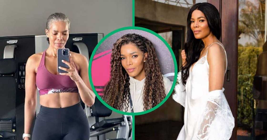 Connie Ferguson hits the gym