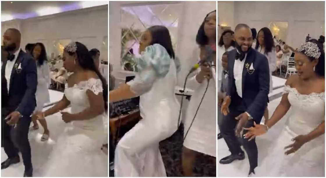 A church choir jumped on the train and joined a couple to do a sweet Makosa dance in a church. A church choir jumped on the train and joined a couple to do a sweet Makosa dance in a church.
