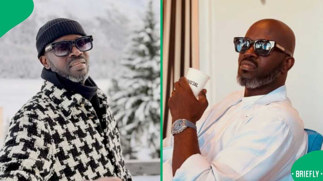 Black Coffee had drones illustrate his face in the sky Black Coffee had drones illustrate his face in the sky