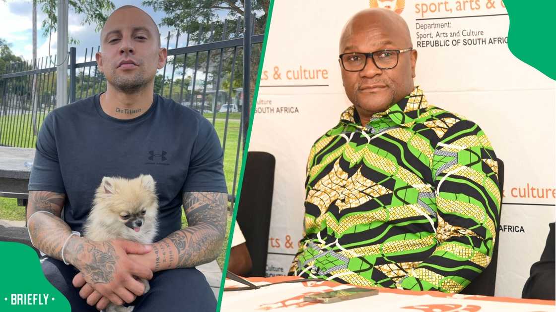 DJ Warras reacts to Nathi Mthethwa's death
