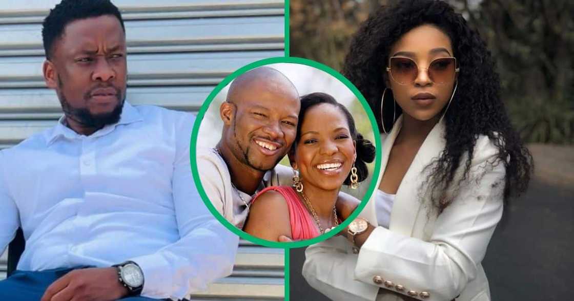 'Nkalakatha: The Life of Mandoza' actors Wiseman Mncube and Lorraine Moropa, and Mandoza and his wife, Mpho Tshabalala. 'Nkalakatha: The Life of Mandoza' actors Wiseman Mncube and Lorraine Moropa, and Mandoza and his wife, Mpho Tshabalala.