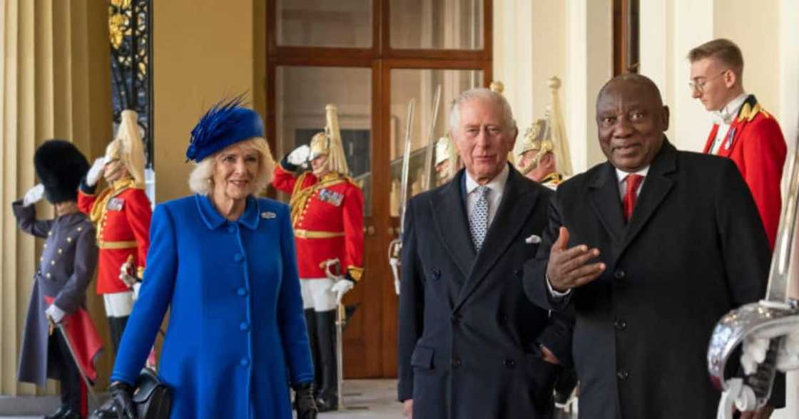 Queen Consort Camilla, King Charles II and Presidnet Cyril Ramaphosa Queen Consort Camilla, King Charles II and Presidnet Cyril Ramaphosa