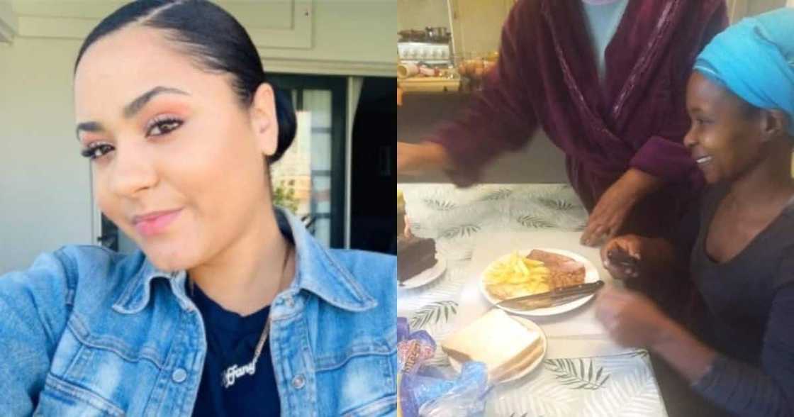 Boss serves helper breakfast to celebrate her birthday (Export) Boss serves helper breakfast to celebrate her birthday (Export)