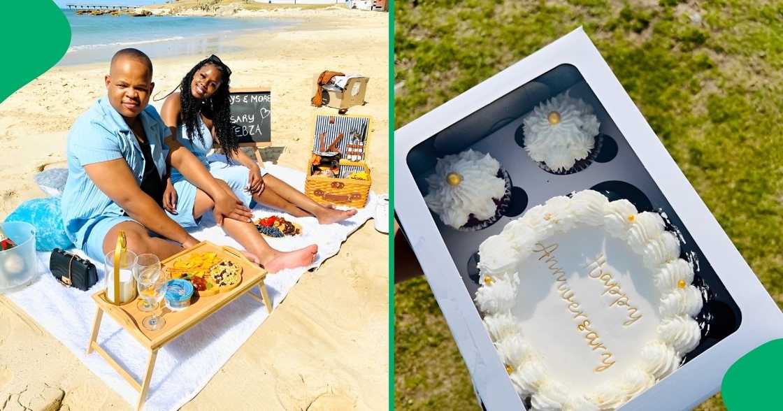 A couple that met on Tinder celebrated their first anniversary. A couple that met on Tinder celebrated their first anniversary.