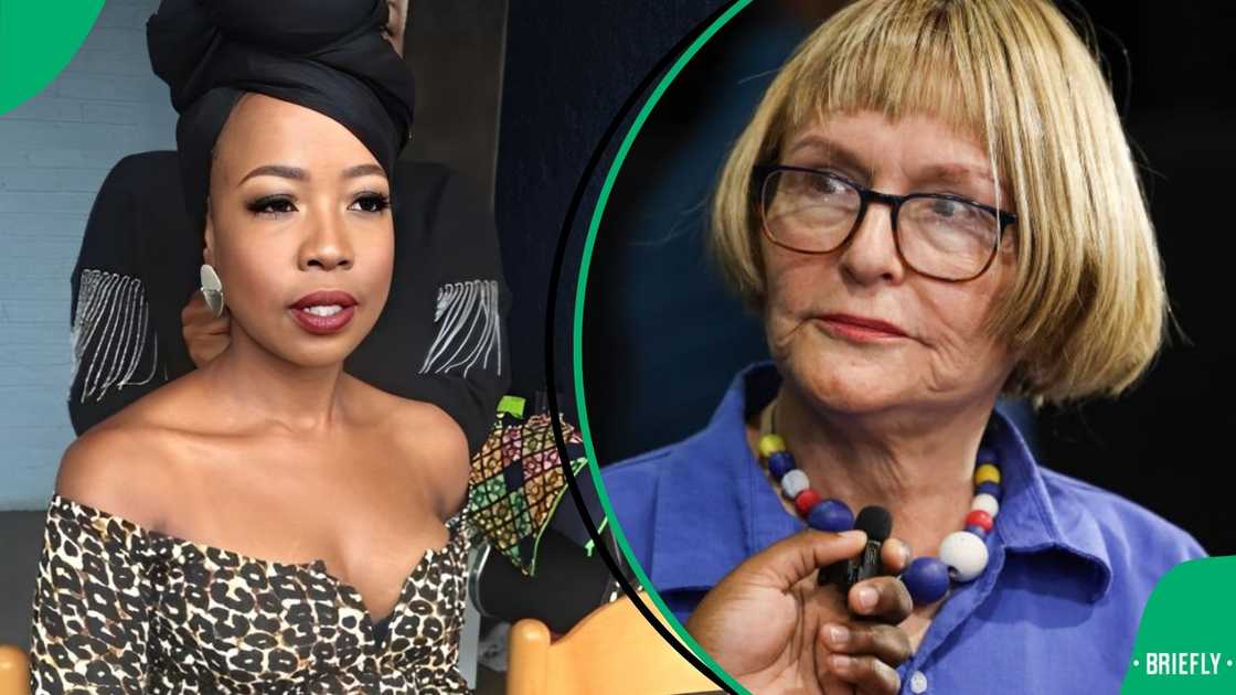 Ntsiki Mazwai has protested against Helen Zille being the mayor of JHB. Ntsiki Mazwai has protested against Helen Zille being the mayor of JHB.