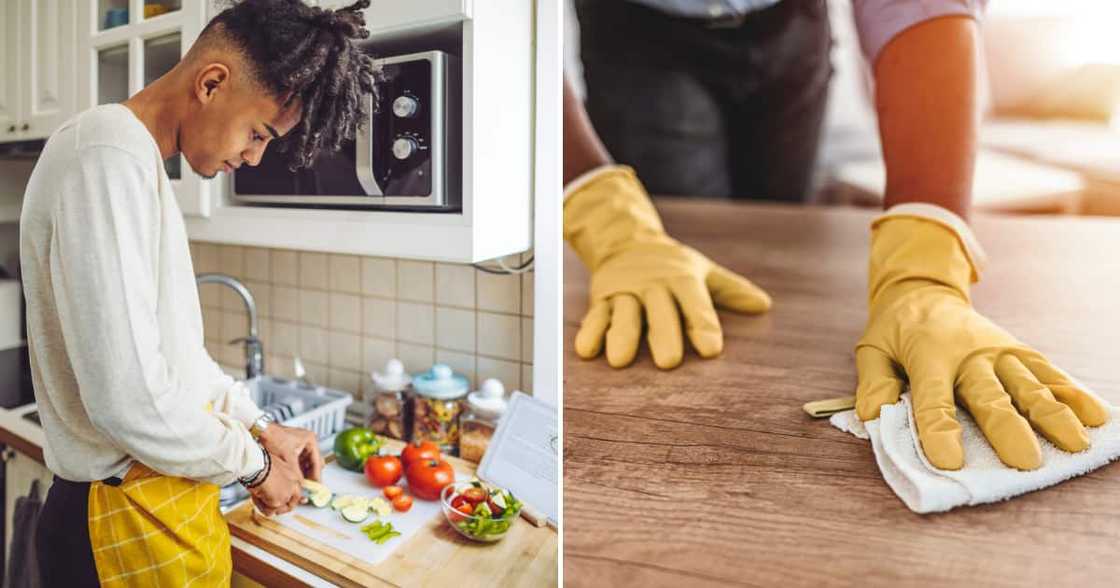 A man shared the pleasures of being a domesticated male, and many agreed with him A man shared the pleasures of being a domesticated male, and many agreed with him
