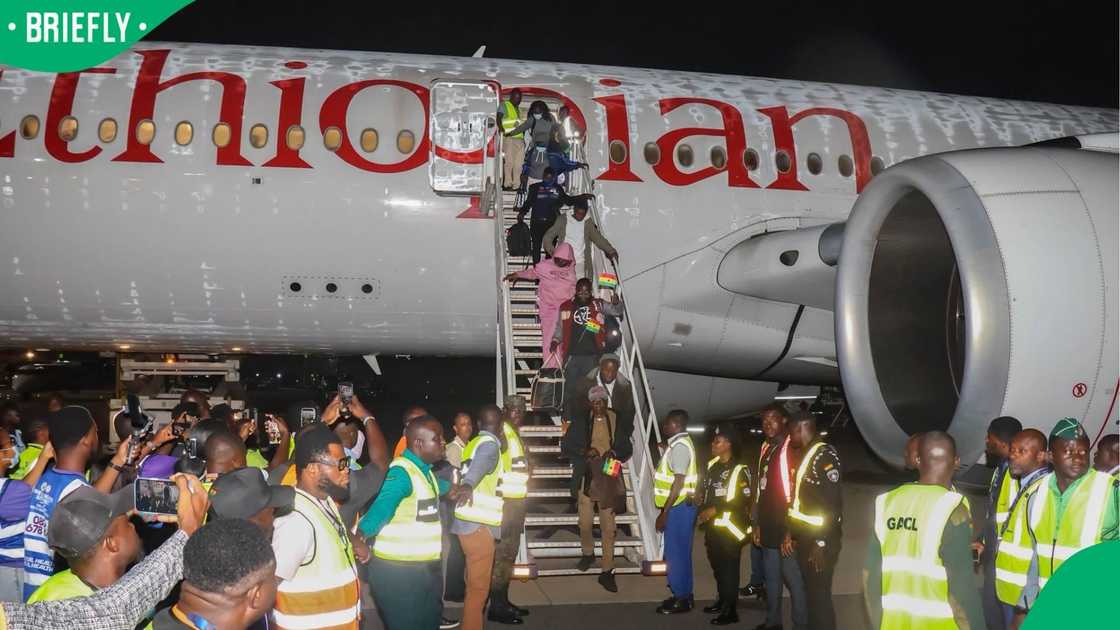 The second batch of Ghanaians arriving in Accra The second batch of Ghanaians arriving in Accra