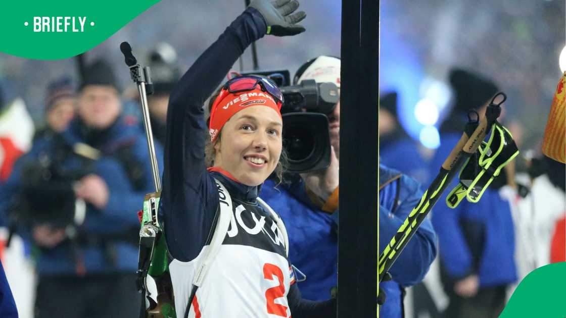She competed at two Winter Olympic Games and made history at Pyeong Chang 2018, becoming the first woman to win both the sprint and pursuit biathlon events at the same Olympics. She competed at two Winter Olympic Games and made history at Pyeong Chang 2018, becoming the first woman to win both the sprint and pursuit biathlon events at the same Olympics.