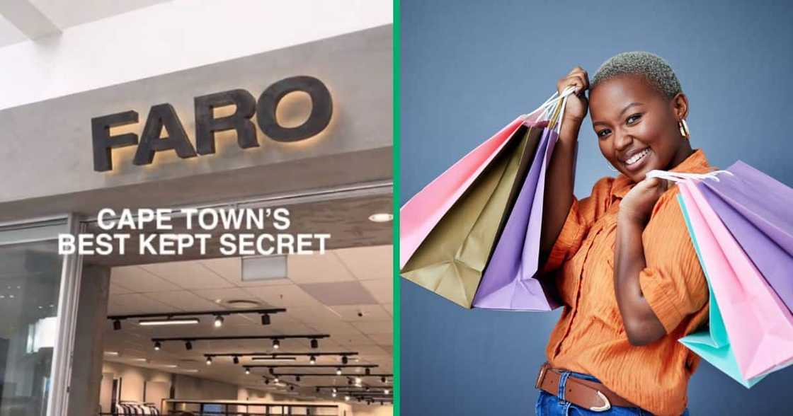 A video by FARO Africa showcases heavily discounted designer clothes available at the store A video by FARO Africa showcases heavily discounted designer clothes available at the store